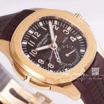 Replica Patek Philippe Aquanaut 5164r 001 Zf Factory Brown Strap (4)