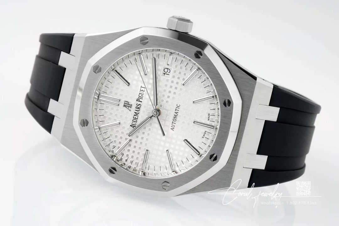 Replica Audemars Piguet Royal Oak 15400 Aps Factory White Dial Silver Bezel (8)