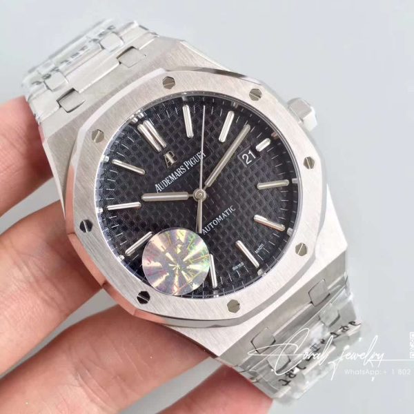 Replica Audemars Piguet Royal Oak 15400st.oo.1220st.01 Jf Factory V5 Black Dial (2)