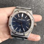 Replica Audemars Piguet Royal Oak 15450st.oo.1256st.03 Aps Factory Silver Case Blue Dial (1)