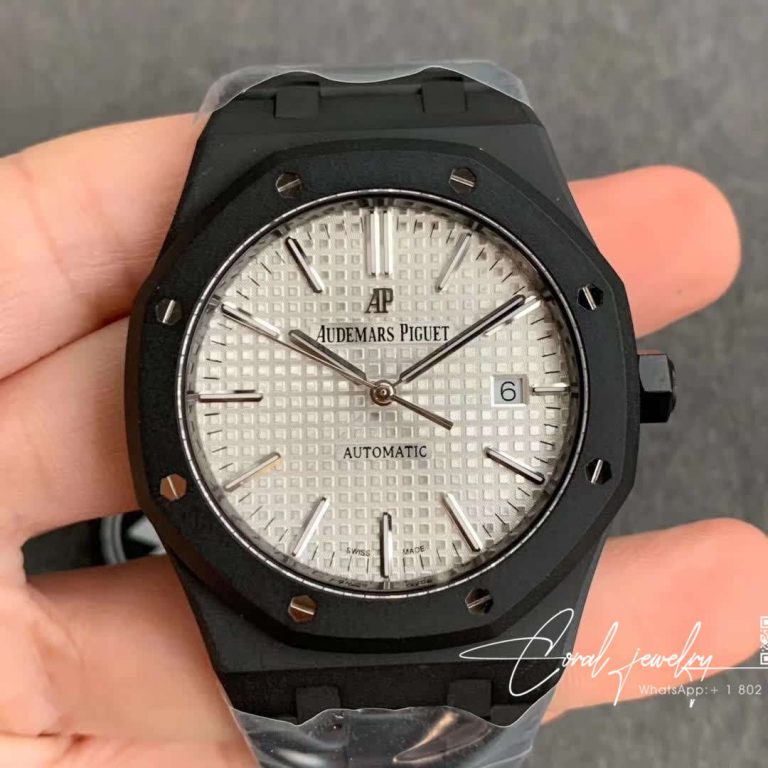 Replica Audemars Piguet Royal Oak 15500 Dlc Version Zf Factory Black Case (19)