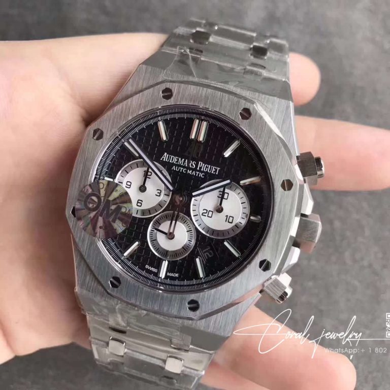 Replica Audemars Piguet Royal Oak Chronograph 26331 Om Factory Black Dial (2)