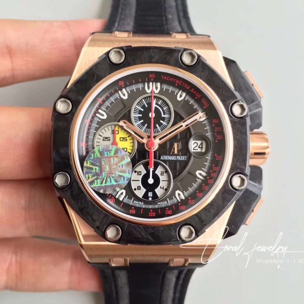 Replica Audemars Piguet Royal Oak Offshore 26290ro.oo.a001ve.01 Jf Factory V2 Balck Dial (10)