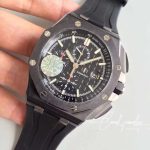 Replica Audemars Piguet Royal Oak Offshore Chronograph Edition Dark Knight 26470 Jf Factory V2 Black Dial (3)