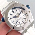 Replica Audemars Piguet Royal Oak Offshore Diver 15710st.oo.a010ca.01 Jf Factory White Dial (4)