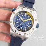 Replica Audemars Piguet Royal Oak Offshore Diver 15710st.oo.a027ca.01 Jf Factory V8 Blue Dial (3)