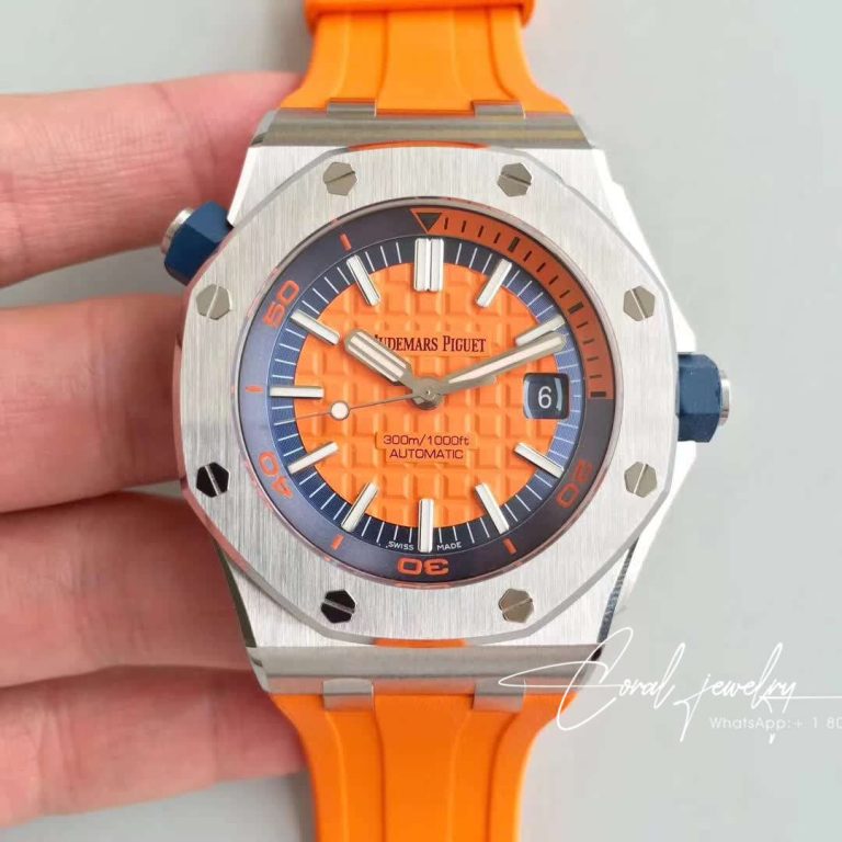 Replica Audemars Piguet Royal Oak Offshore Diver 15710st.oo.a070ca.01 Jf Factory V3 Orange Dial (1)