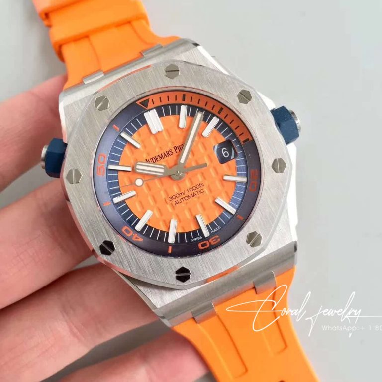 Replica Audemars Piguet Royal Oak Offshore Diver 15710st.oo.a070ca.01 Jf Factory V3 Orange Dial (2)