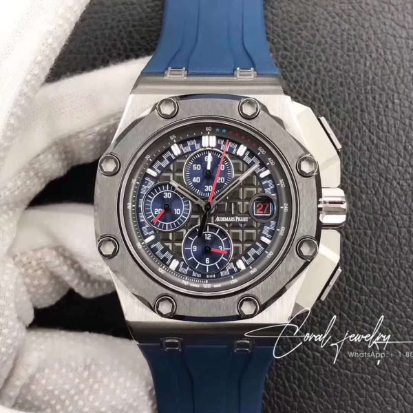 Replica Audemars Piguet Royal Oak Offshore Michael Schumacher 26568pm.oo.a021ca.01 Jf Factory V8 Dark Grey Dial (1)