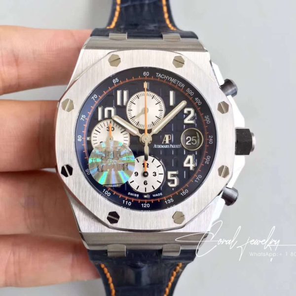 Replica Audemars Piguet Royal Oak Offshore Navy 26470st.oo.a027ca.01 Jf Factory V2 Blue Dial (1)