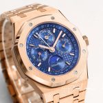 Replica Audemars Piguet Royal Oak Perpetual Calendar 26574or.oo.1220or.02 Jf Factory Blue Dial (2)