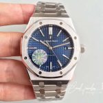 Replica Audemars Piguet Royal Oak Quartz 67650st.oo.1261st.01 Jf Factory Blue Dial (1)