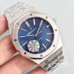 Replica Audemars Piguet Royal Oak Quartz 67650st.oo.1261st.01 Jf Factory Blue Dial (2)