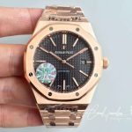 Replica Audemars Piguet Royal Oak Rose Gold 15450 Jf Factory V5 Black Dial (1)