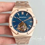 Replica Audemars Piguet Royal Oak Tourbillon Extra Thin 26522 R8 Factory Blue Dial (1)