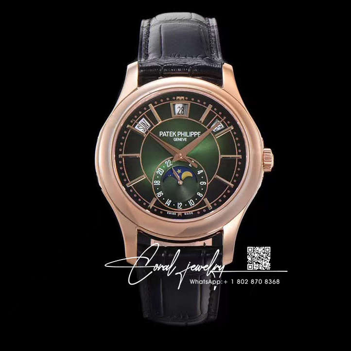 Replica Patek Philippe Annual Calendar 5205g 001 Km Factory Black Dial (1)