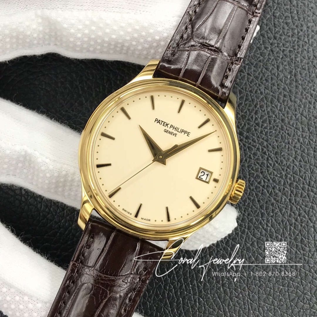 Replica Patek Philippe Calatrava 5227j 001 3k Factory Leather Strap (3)