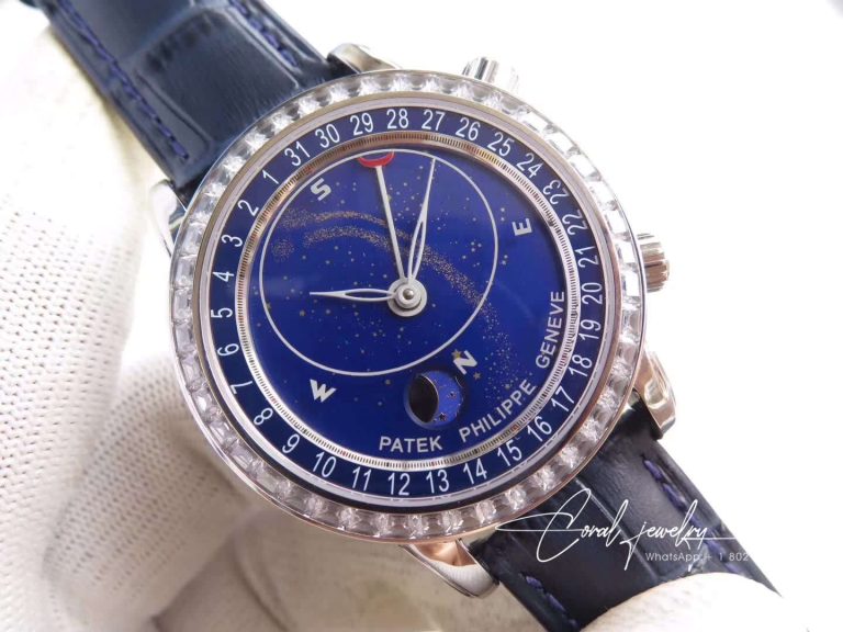 Replica Patek Philippe Grand Complications Sky Moon Celestial 6102p 001 Twa Factory Blue Dial (2)