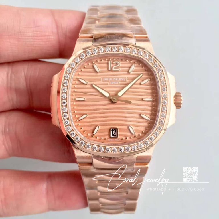 Replica Patek Philippe Ladies Nautilus 71181200r Pf Factory Rose Gold Dial (1)