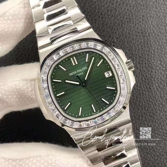 Replica Patek Philippe Nautilus 57111300a 001 3k Factory Diamond Set Bezel (2)