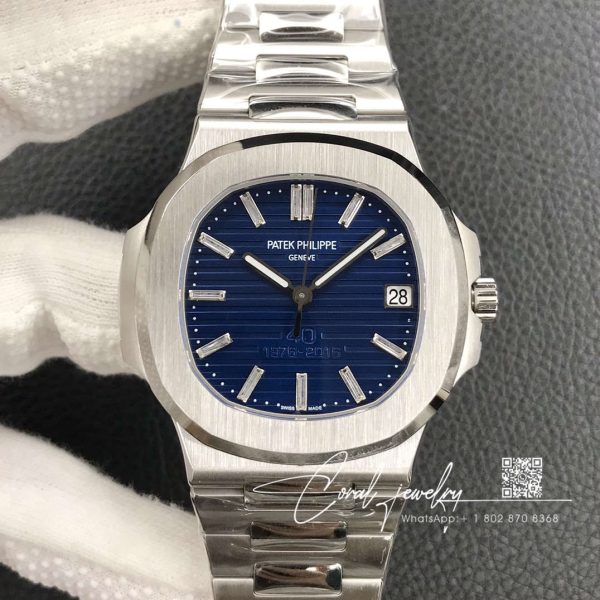 Replica Patek Philippe Nautilus 57111p 3k Factory Silver Strap (1)