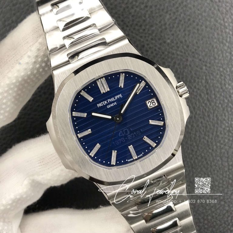 Replica Patek Philippe Nautilus 57111p 3k Factory Silver Strap (2)