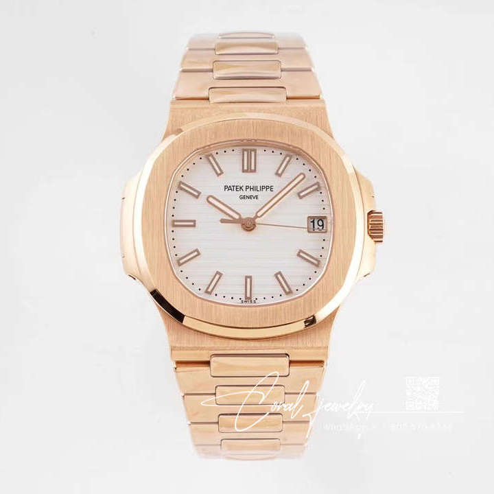 Replica Patek Philippe Nautilus 57111r 001 Ppf Factory V4 Rose Gold White Dial (1)