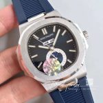 Replica Patek Philippe Nautilus Annual Calendar Moonphase 5726a Km Factory V2 Blue Dial (2)