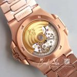 Replica Patek Philippe Nautilus Jumbo 571910g 010 Rose Gold Full Diamond Dial (7)