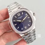 Replica Patek Philippe Nautilus Ladies 70181a 010 Pf Factory Blue Dial (2)