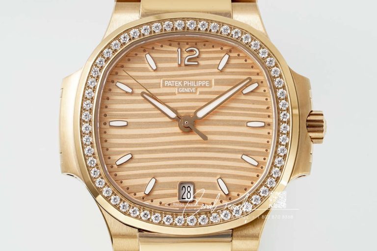 Replica Patek Philippe Nautilus Ladies 71181200r 010 3k Factory Gold Case (2)