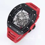 Replica Richard Mille Rm 055 Bbr Factory Red Rubber Strap (3)