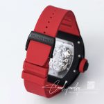 Replica Richard Mille Rm 055 Bbr Factory Red Rubber Strap (7)