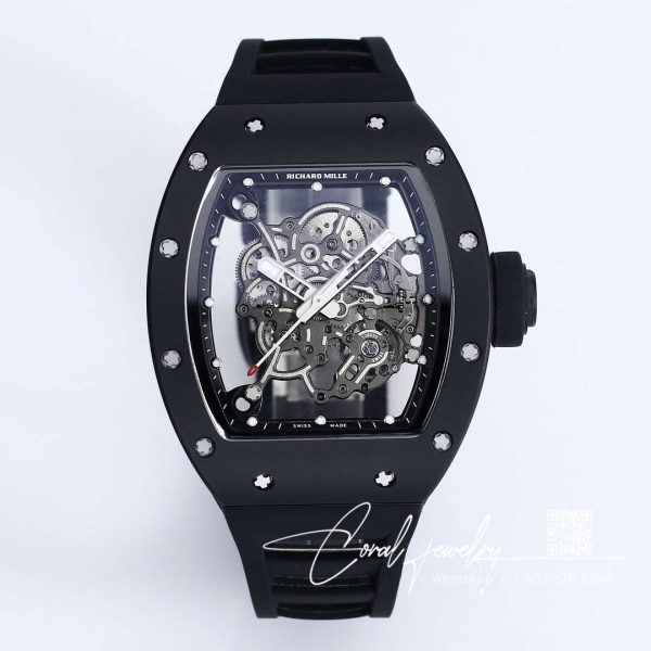 Replica Richard Mille Rm 055 Bbr Factory V2 Black Strap (1)