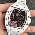 Replica Richard Mille Rm011 Chronograph Kv Factory White Hollow Dial (3)