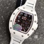 Replica Richard Mille Rm011 Chronograph Kv Factory White Hollow Dial (9)