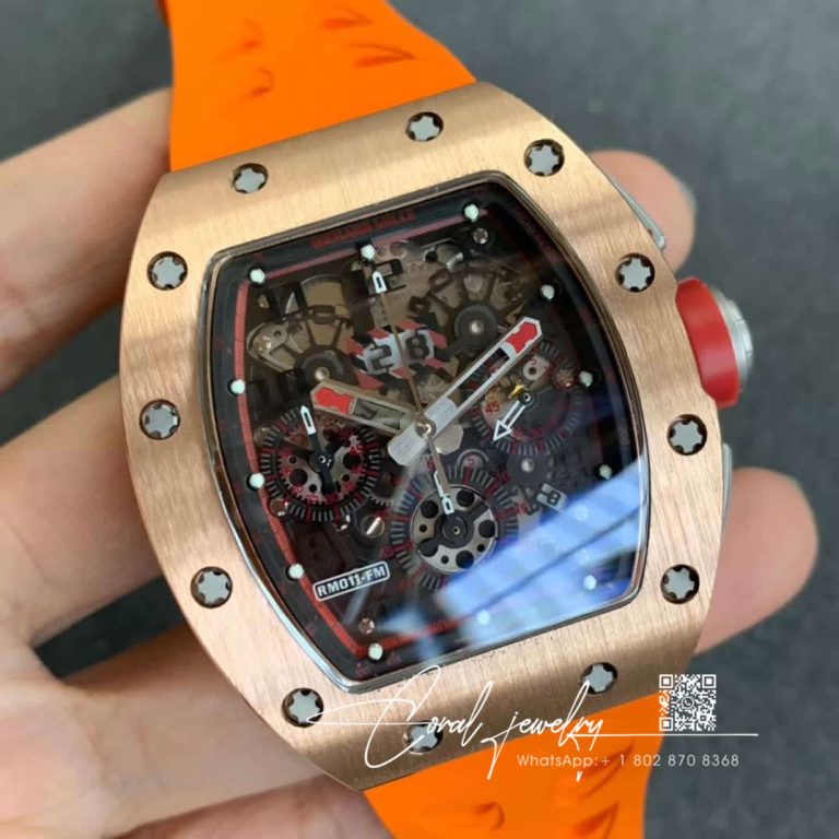 Replica Richard Mille Rm011 Kv Factory Rubber Strap (2)