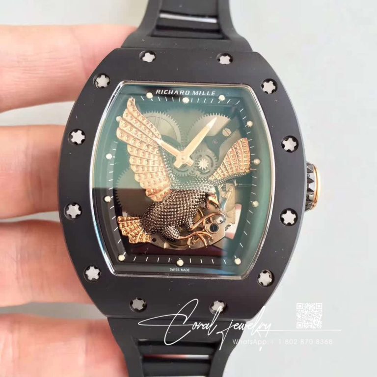 Replica Richard Mille Rm023 Rose Gold Eagle Skeleton Dial (1)