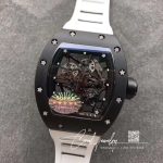 Replica Richard Mille Rm035 Americas Kv Factory White Rubber Strap (6)