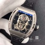 Replica Richard Mille Rm052 Zf Factory Silver Skull Dial (3)