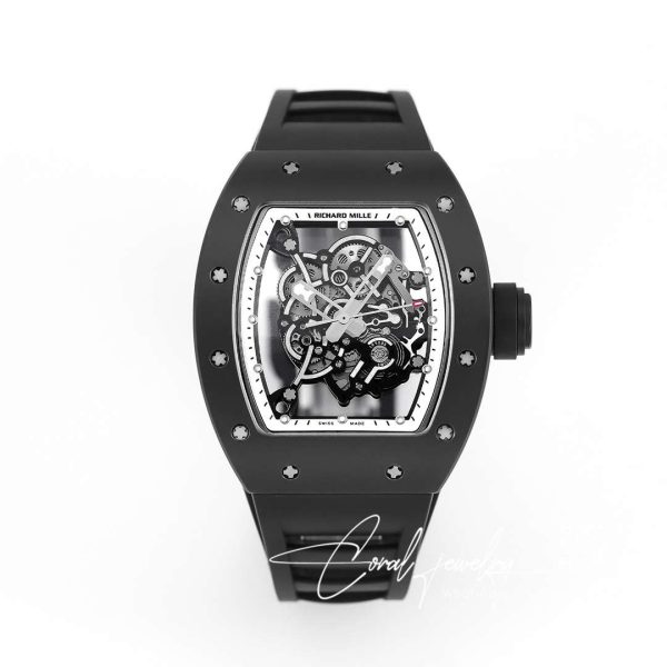 Replica Richard Mille Rm055 Kv Factory Ceramic White Skeleton Dial (1)