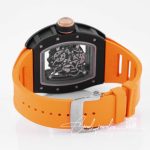 Replica Richard Mille Rm055 Kv Factory V2 Skeleton Dial Orange Strap (8)