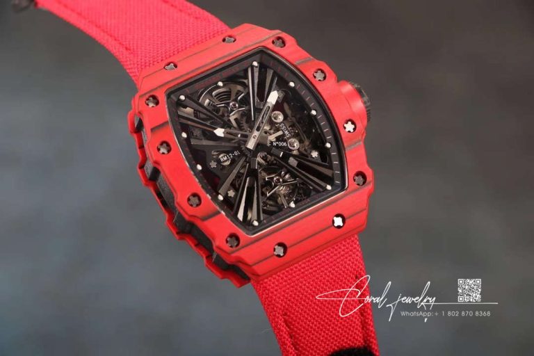 Replica Richard Mille Rm12 01 Tourbillon Rm Factory Red Carbon Fiber (1)