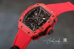 Replica Richard Mille Rm12 01 Tourbillon Rm Factory Red Carbon Fiber (2)