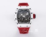 Replica Richard Mille Rm35 01 Bbr Factory Red Fabric Strap (1)