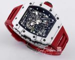 Replica Richard Mille Rm35 01 Bbr Factory Red Fabric Strap (2)