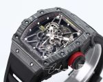 Replica Richard Mille Rm35 01 Bbr Factory Skeleton Dial Black Strap (4)