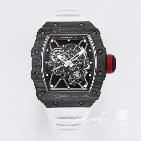 Replica Richard Mille Rm35 01 Bbr Factory Skeleton Dial Rubber Strap (1)