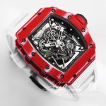 Replica Richard Mille Rm35 02 Bbr Factory Skeleton Carbon Fiber Dial (2)