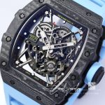 Replica Richard Mille Rm35 02 Bbr Factory Skeleton Dial Blue Rubber Strap (7)